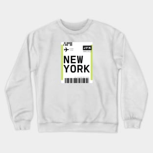 New York Mini Boarding Pass Crewneck Sweatshirt